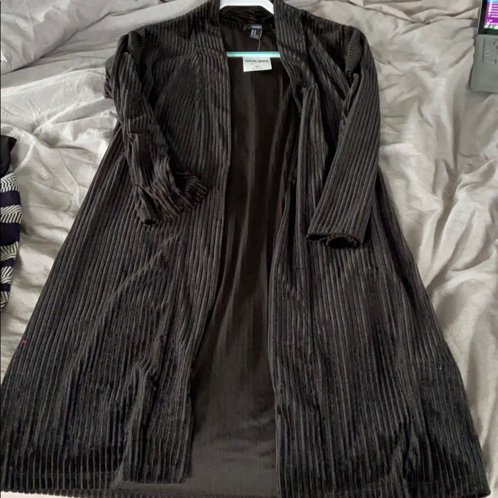 Forever 21 velvet long sweater